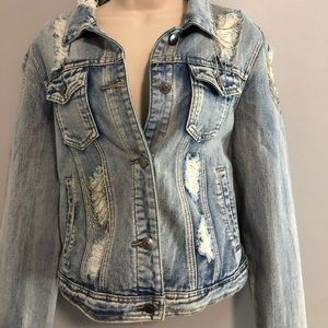 Denim chain mail jacket